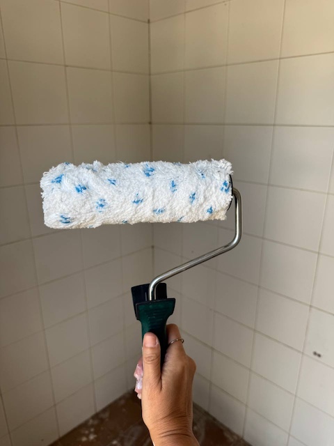 Dejamos secar el rodillo