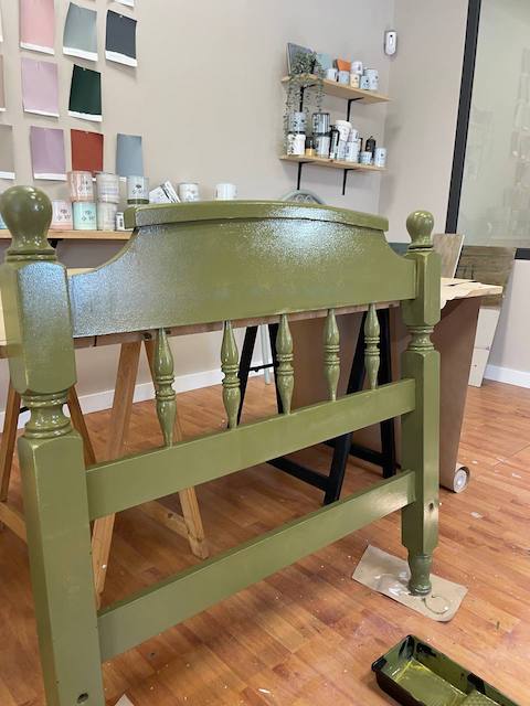 Cómo restaurar un viejo cabecero 31 Cabecero pintado