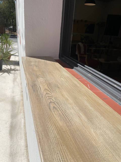 Imitación efecto madera en mármol 21 Efecto madera lino y nogal