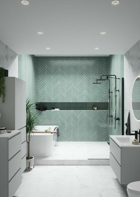 Ideas para pintar baños con el arte del Feng Shui: decoración baños grandes