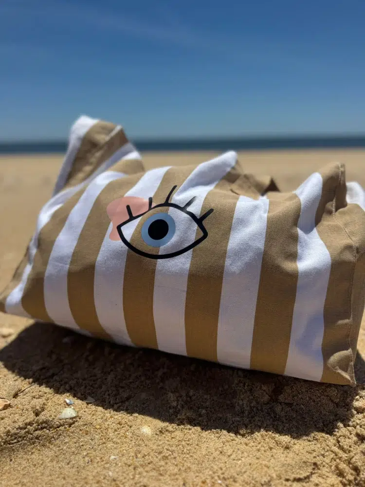 Bolso de Playa Tizadicta Beige 1 Bolso de Playa Tizadicta Beige