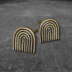 Pack de 2 tiradores Art Deco Brass Antique