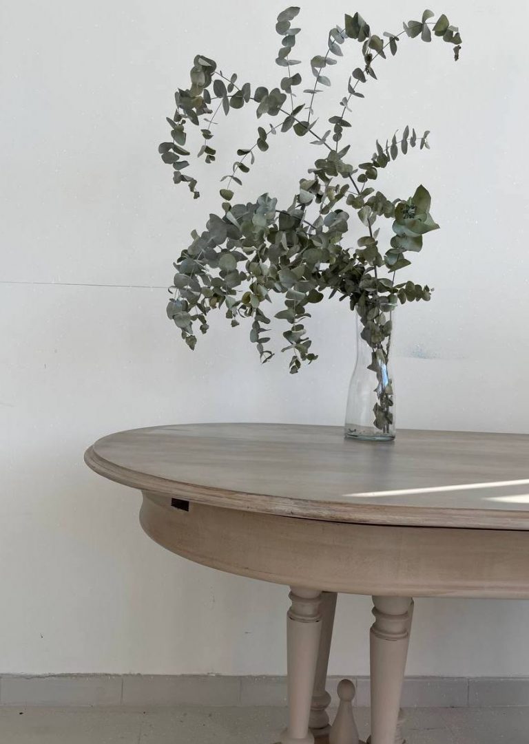 Cómo pintar una mesa de madera de comedor 113 Chalk paint de tiza