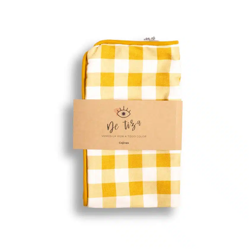 Funda Cojín Vichy Orégano 30x50 3 Funda Cojín Vichy Orégano 30x50 - Imagen 3