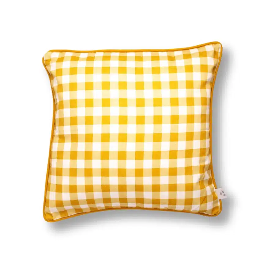 Funda Cojín Vichy Orégano 50x50 2 Funda Cojín Vichy Orégano 50x50 - Imagen 2