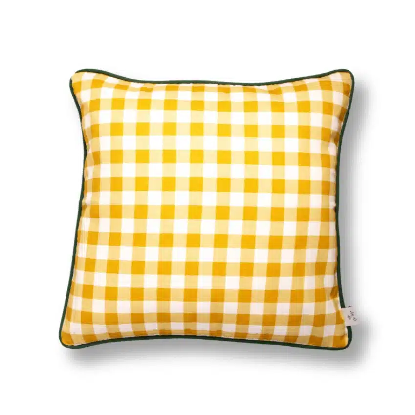 Funda Cojín Vichy Orégano bordón Verde 50x50 3 Funda Cojín Vichy Orégano bordón Verde 50x50 - Imagen 3