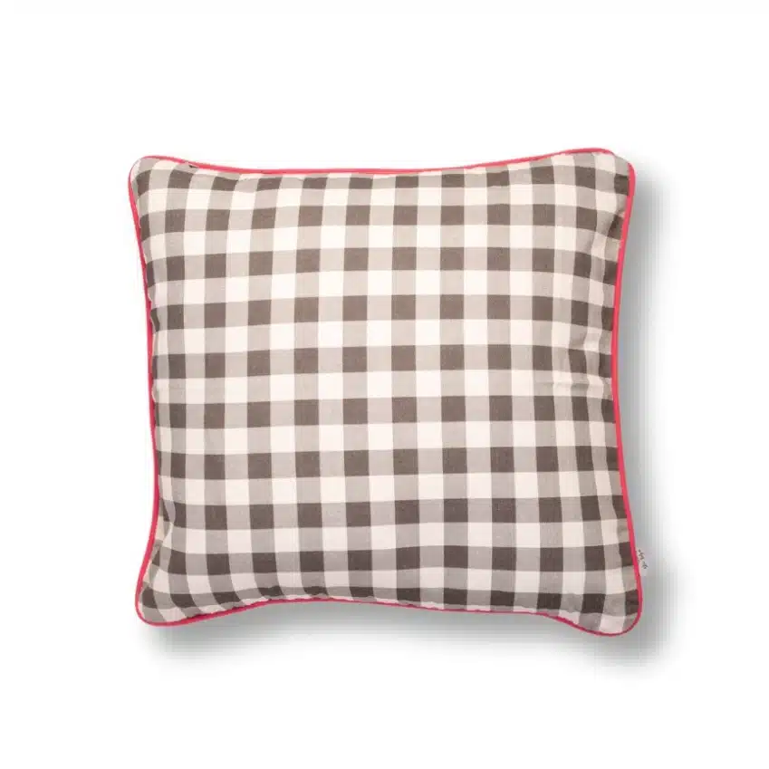 Funda Cojín Vichy Fuerteventura bordón Rosa 50x50 2 Funda Cojín Vichy Fuerteventura bordón Rosa 50x50 - Imagen 2