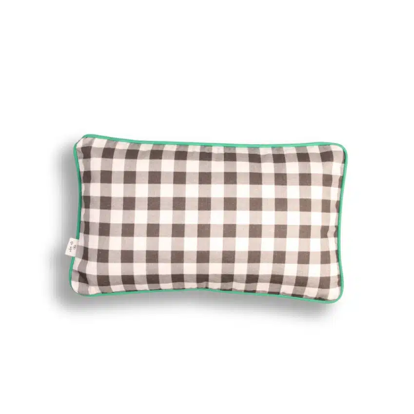 Funda Cojín Vichy Fuerteventura bordón Verde 30x50 2 funda cojin 30x50 vichy gris