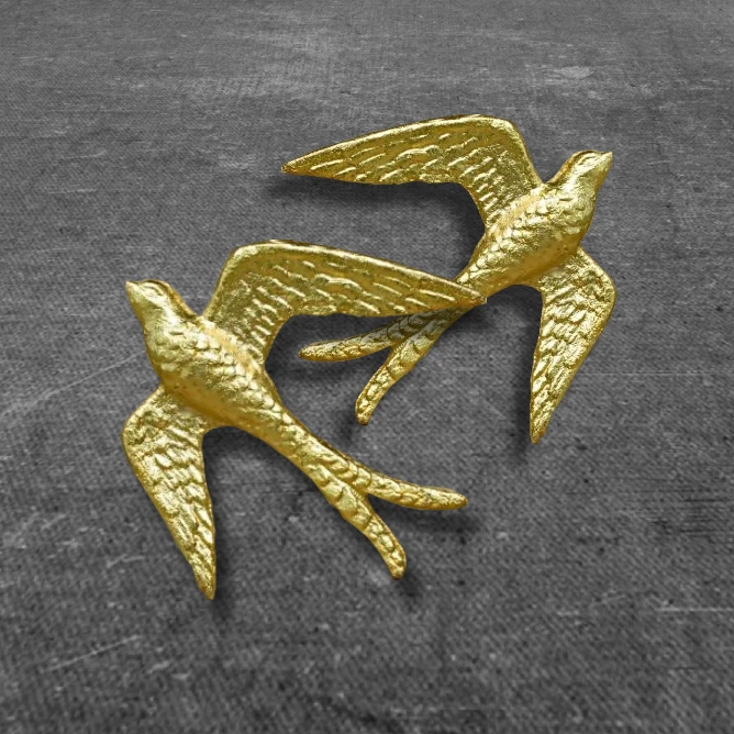 Pack de 2 tiradores Golondrina Dorada 1 Pack de 2 tiradores Golondrina Dorada