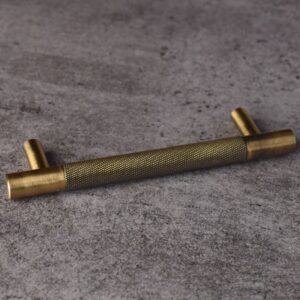 Pack de 2 tiradores Moleteado Latón Antique