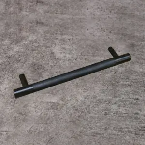 Pack de 2 tiradores Moleteado Latón Negro