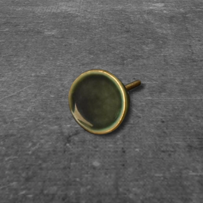 Pack de 2 tiradores Cerámica Verdes 1 Pack de 2 tiradores Cerámica Verdes