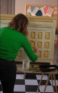 Como hacer efecto decapado en muebles 11 lavado veteado