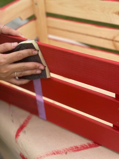 ¿Barniz o cera para pintura a la tiza? 17 lijado cera