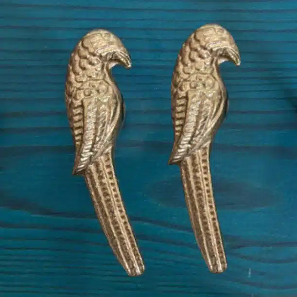 Pack de 2 tiradores Loros Dorados 1 Pack de 2 tiradores Loros Dorados