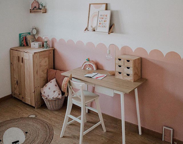 Cambios 2022 con chalk paint 6 matte wall rosa