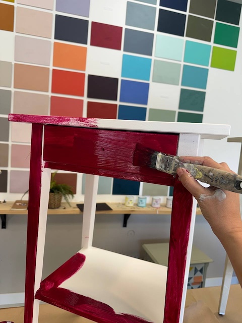 Cómo pintar mesitas de IKEA 11 mesita mora 8