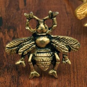 Pack de 2 tiradores Abeja Latón