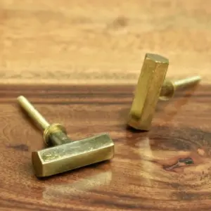 Pack de 2 tiradores T Dorados