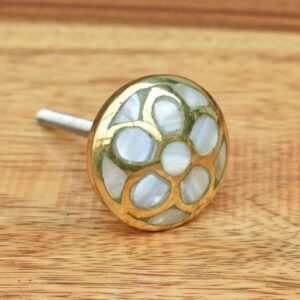 Pack de 2 tiradores Latón Nácar