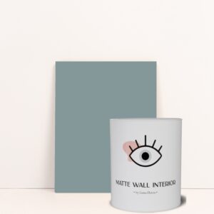 Pintura Pared Matte Wall Interior - Óvalo Azul