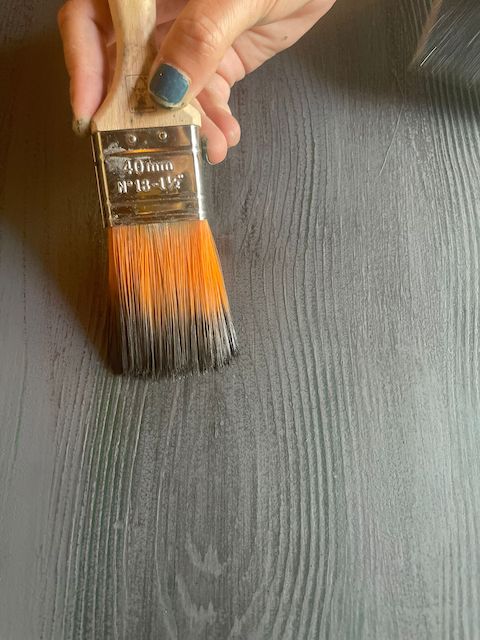 Imitación efecto madera en mármol 4 patina negra Lorca