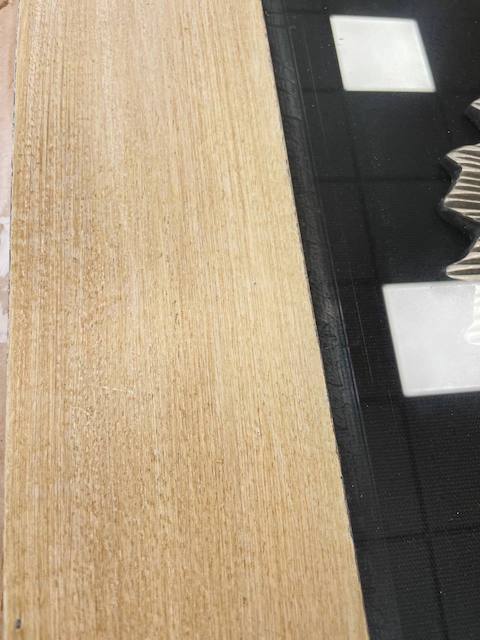 Marco con pátina castaño y nogal