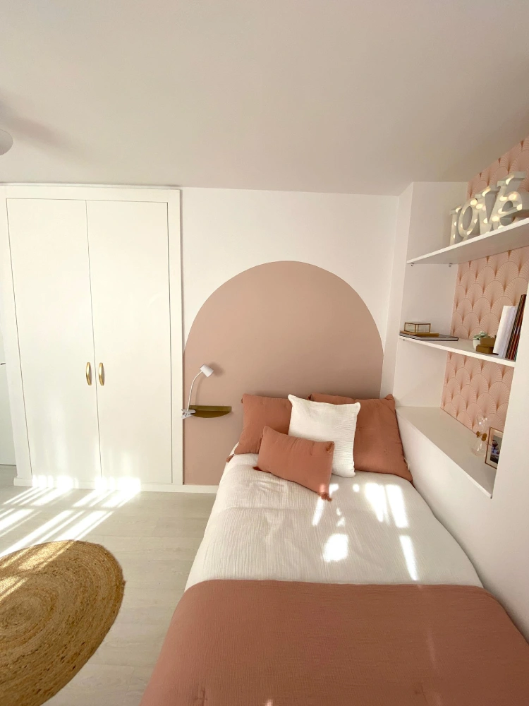 8 ideas creativas para aprovechar restos de pintura 8 Detalle en pared pintado