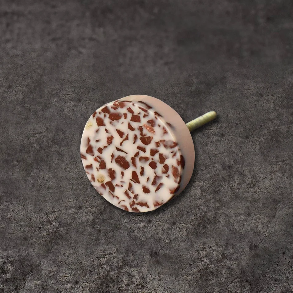 Pack de 2 tiradores Terrazo Piedra Rosa 1 Pack de 2 tiradores Terrazo Piedra Rosa