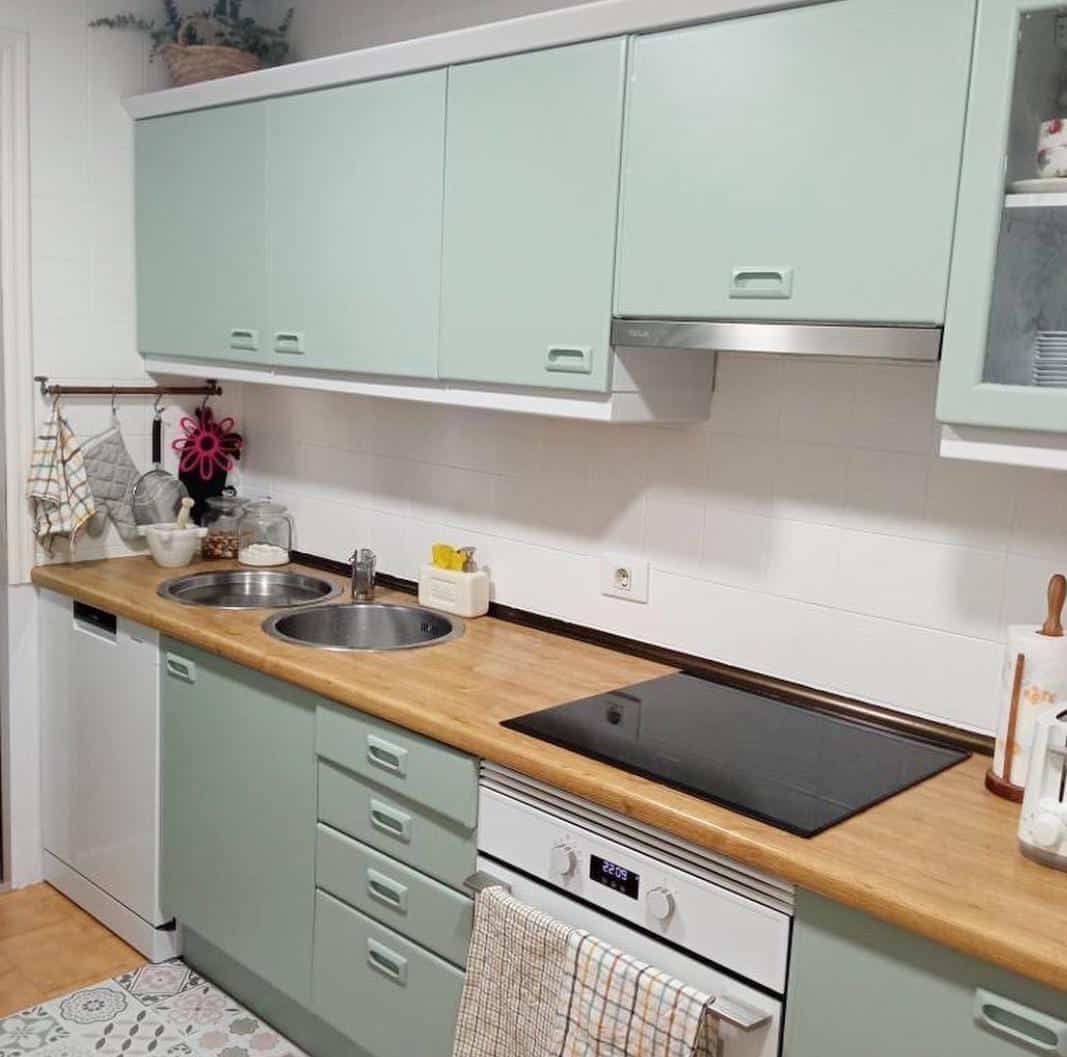 5 colores perfectos para pintar cocinas 8 verde Macilla 1
